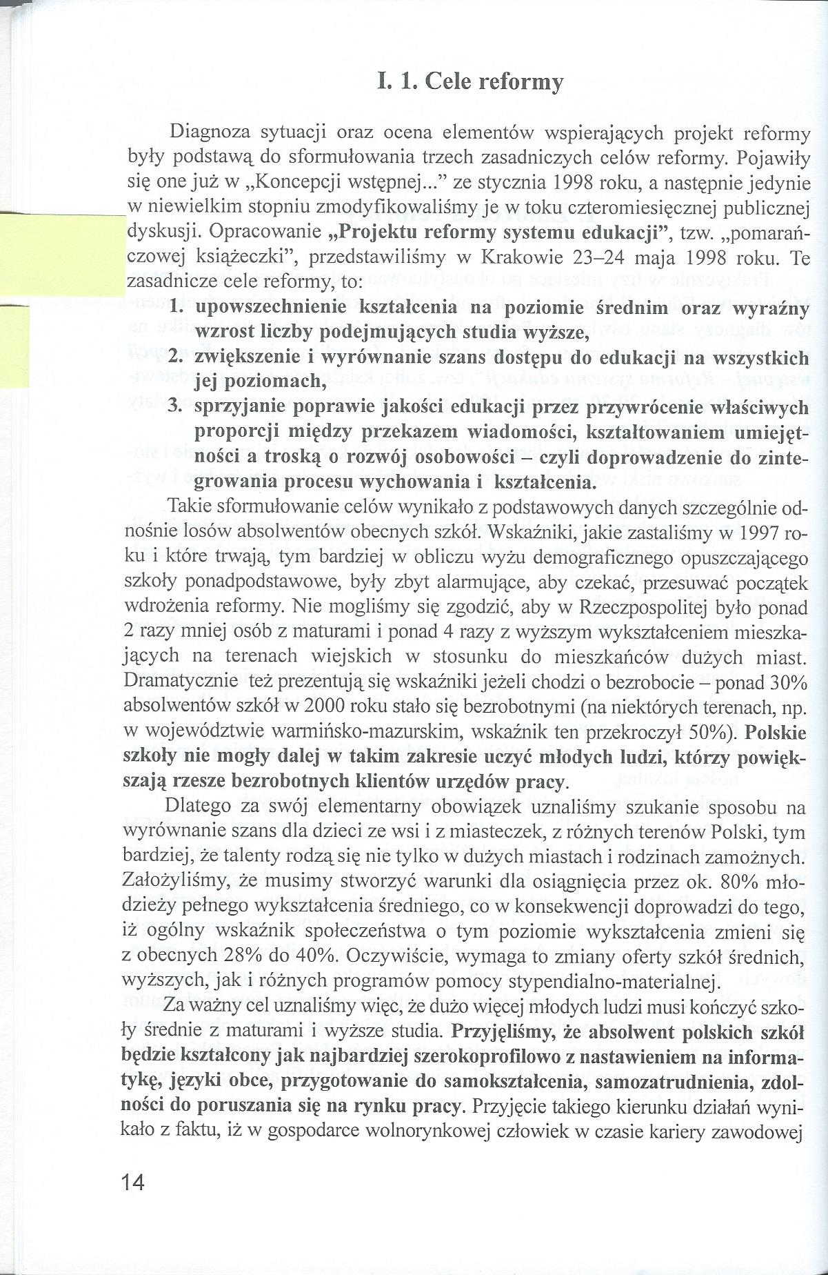 Rzecz o reformie edukacji 1997-2001 - Wojciech Ksiazek0002