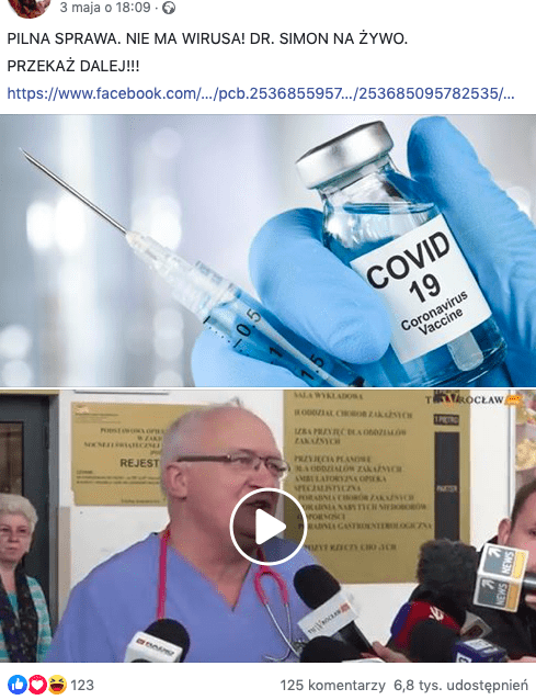 Polscy lekarze nie twierdzą, że nie ma u nas koronawirusa