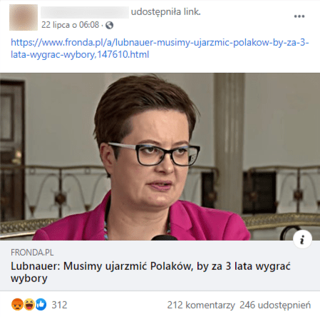 Nie, Katarzyna Lubnauer nie powiedziała, że trzeba "ujarzmić Polaków", aby wygrać wybory