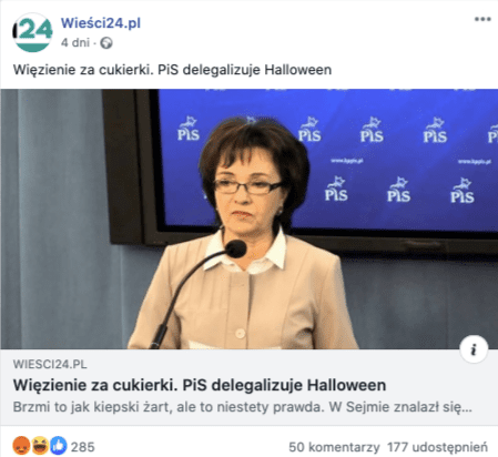 PiS nie planuje zdelegalizować Halloween 