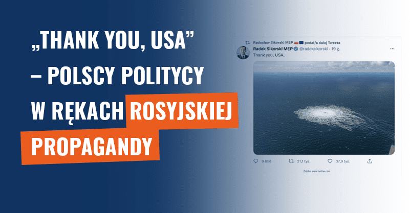 „Thank you, USA” – polscy politycy w rękach rosyjskiej propagandy