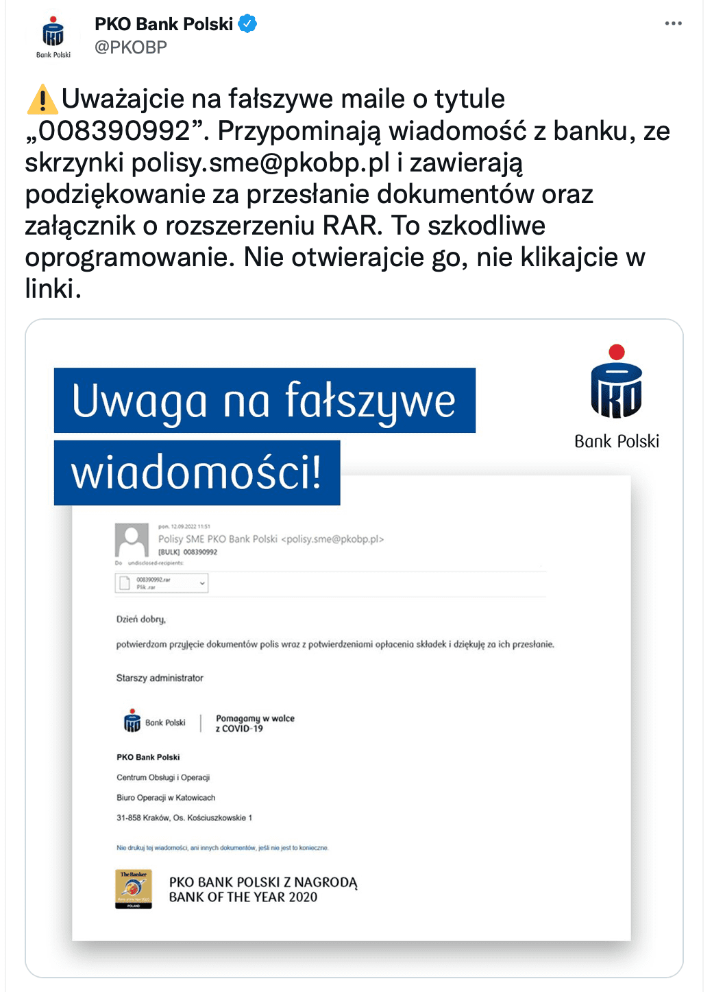 Zdj. PKO Bank Polski/Twitter