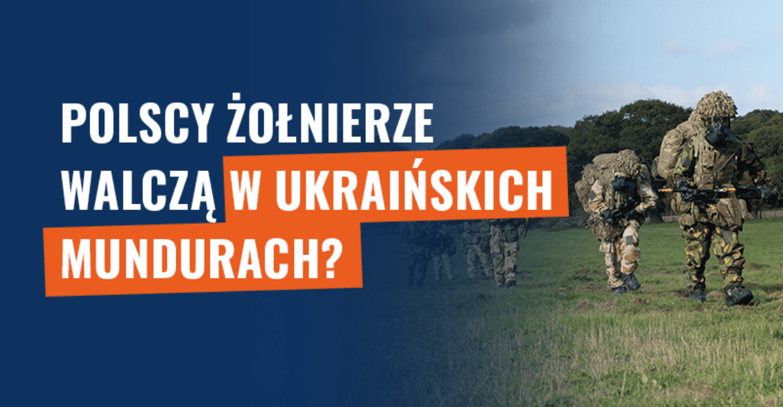 Polscy żołnierze walczą w ukraińskich mundurach? Fake news!