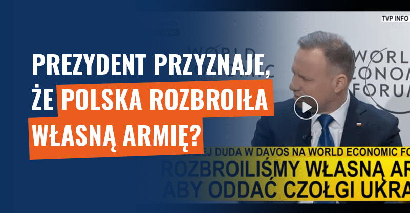 Polska rozbroiła własną armię? Przerobiona wypowiedź prezydenta