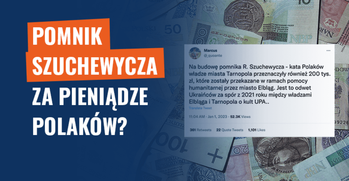 Pomnik Szuchewycza za pieniądze Polaków? Fake news!