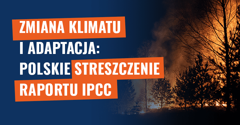 Zmiana klimatu i adaptacja – polskie streszczenie raportu IPCC