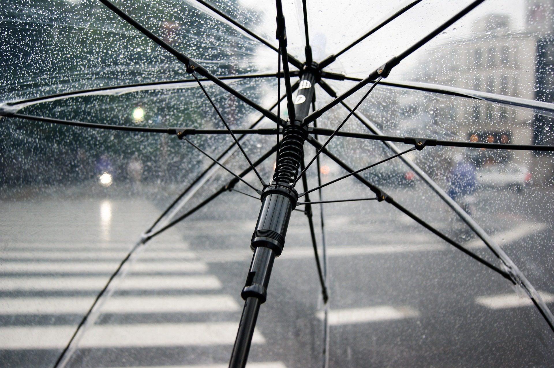 Deszczowa pogoda, parasol