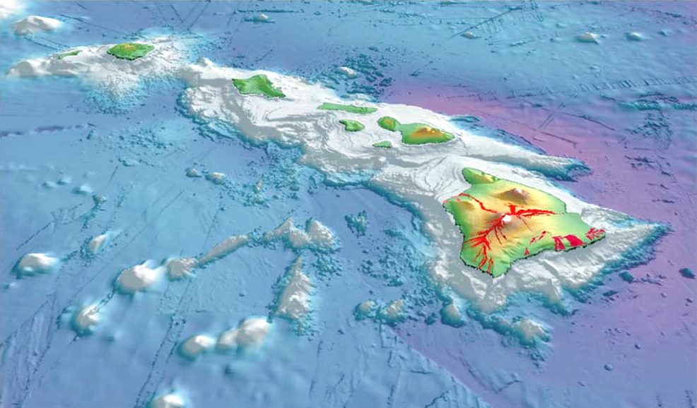 Ukształtowanie terenu w okolicach Mauna Kea