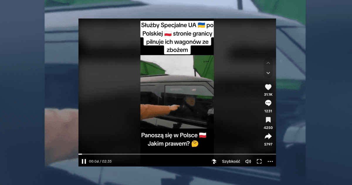 screen, na którym znajduje mężczyzna w samochodzie