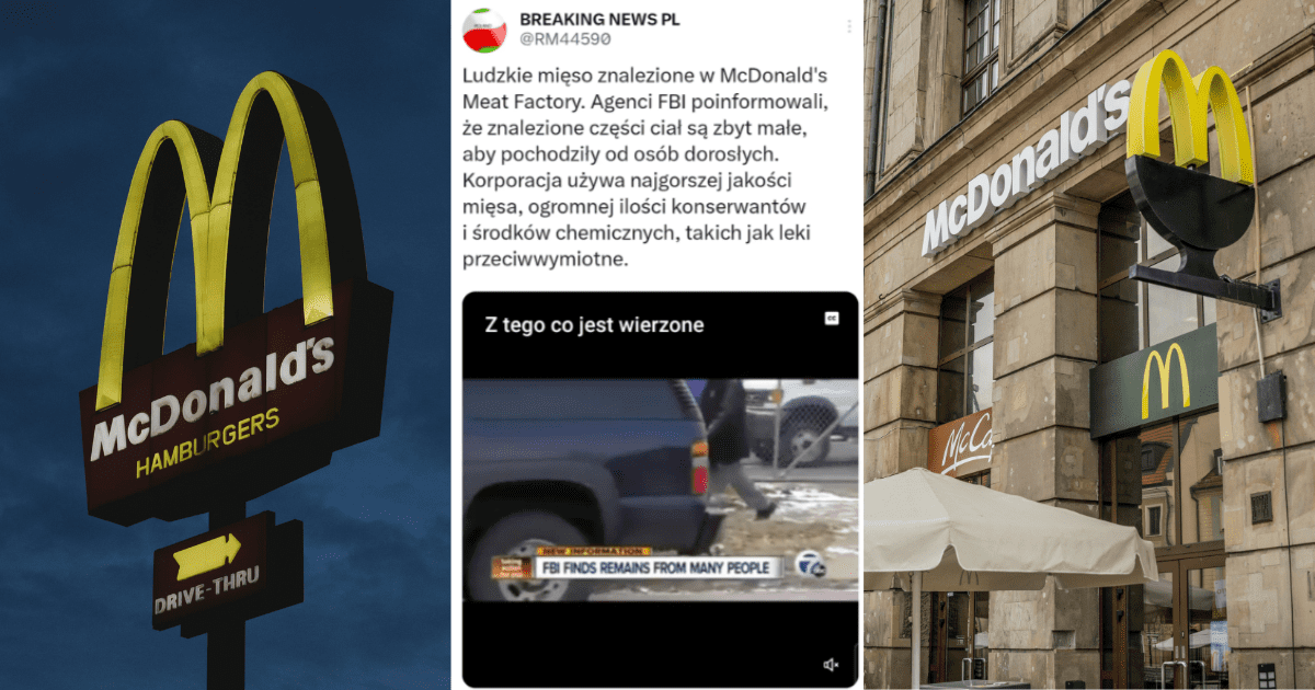 Loga McDonalds, screen TikToka