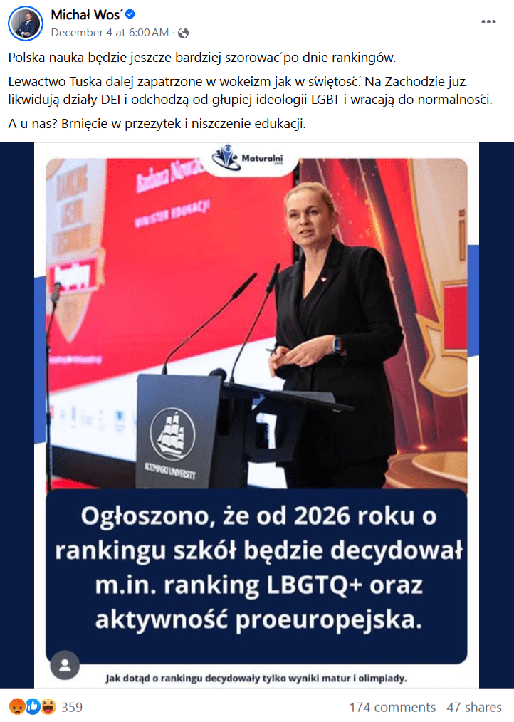 Źródło: Facebook.com, 04.12.2024