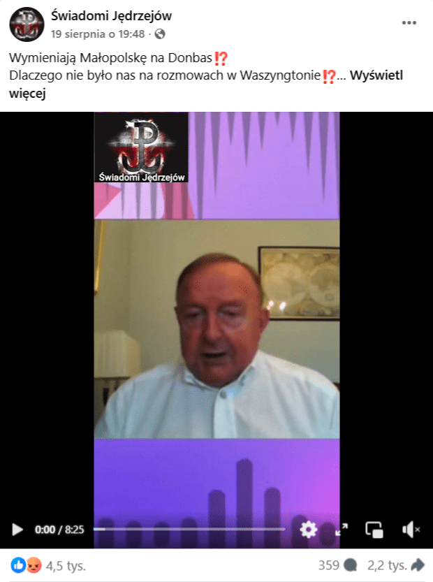 Скріншот з допису у Facebook.