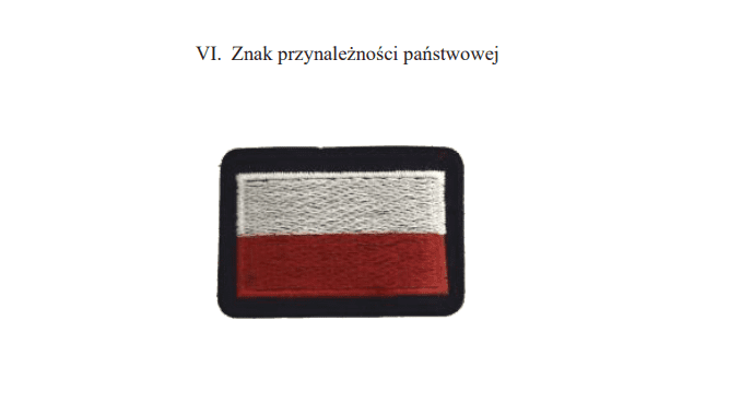 Obraz przedstawia znak przynależności państwowej