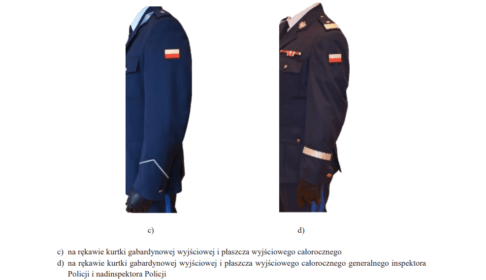 Obraz przedstawia dwa mundury z perspektywy bocznej 